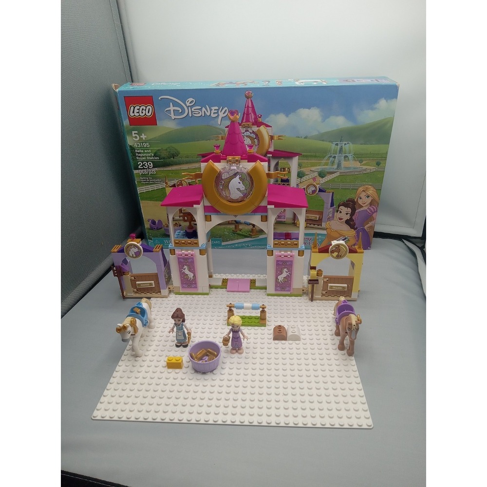LEGO Disney Princess Belle and Rapunzel's Royal Stables (43195 Not Complete Read